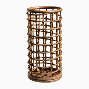 Cylindrical Rattan Baskets in the style of Audoux-Minet, France, 1950s-NLF-2041043