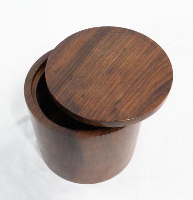 Cylindrical Wood Box, 1960s, France-RIU-858156