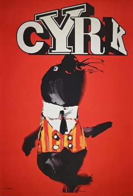 Cyrk Poster by Waldemar Swierzy, 1980s-ZCI-1379072