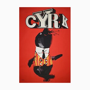 Cyrk Poster by Waldemar Swierzy, 1980s-ZCI-1379072