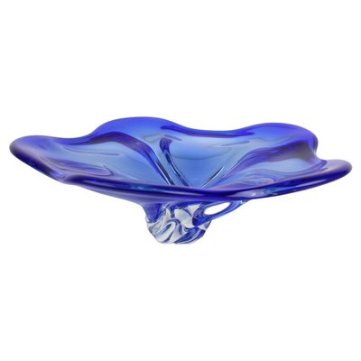 Czech Art Glass Big Bowl attributed to Josef Hospodka for Chribska Glassworks, 1960s-TZ-1431440