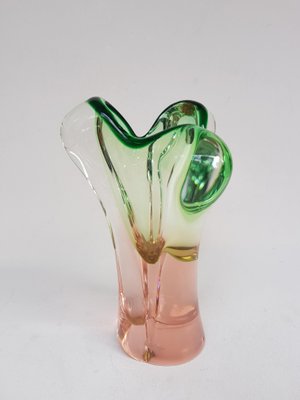 Czech Art Glass Vase by Josef Hospodka for Chrisbska, 1960s-QDP-665652