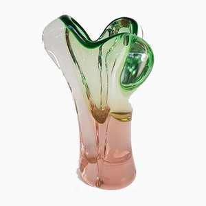 Czech Art Glass Vase by Josef Hospodka for Chrisbska, 1960s-QDP-665652