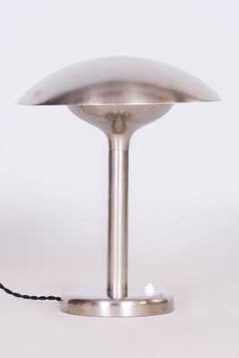 Czech Bauhaus Table Lamp in Nickle-Plated Steel by František Anýž, 1920s-WHY-1722677