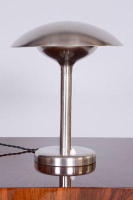 Czech Bauhaus Table Lamp in Nickle-Plated Steel by František Anýž, 1920s-WHY-1722677