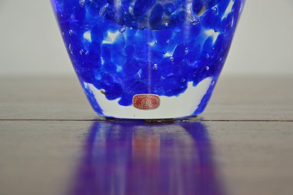 Czech Glass Vase by Jaroslav Svoboda for Skrdlovice/Beranek, 1960s-QZZ-706505