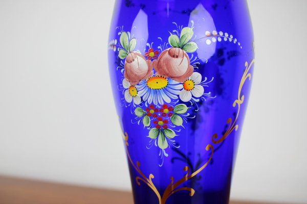 Czech Glass Vase from Novoborské Sklo, 1970s-TZ-1192563