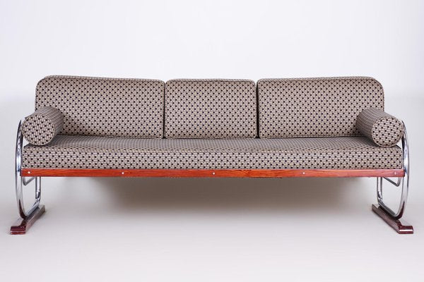 Czech Grey Bauhaus Sofa by Thonet for Robert Slezak, 1930s-WHY-1098727