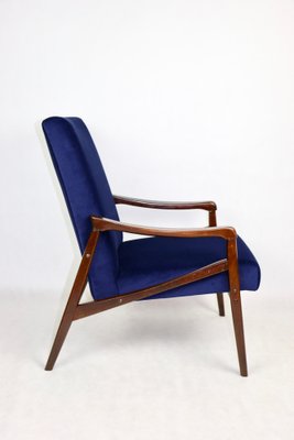 Czech Model Armchair in Ocean Blue attributed to Jiri Jiroutek, 1970s-UJQ-2036236