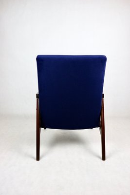 Czech Model Armchair in Ocean Blue attributed to Jiri Jiroutek, 1970s-UJQ-2036236