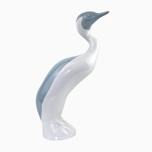 Czech Porcelain Heron from Royal Dux, 1960s-ZWH-796653