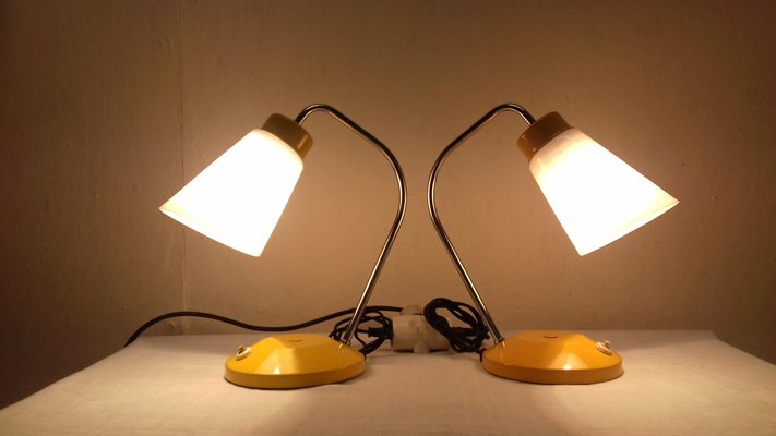 Czech Table Lamps from Lidokov, 1960s, Set of 2-TZ-584638