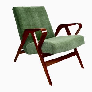 Czech Tatra Armchair in Olive Green attributed to Frantisek Jirak, 1970s-UJQ-2036240