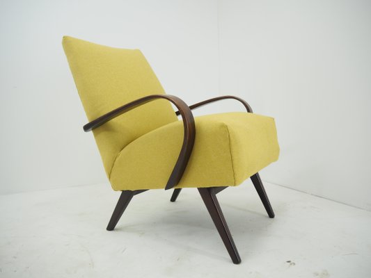 Czech Ton/Thonet Beech Armchairs, 1960s, Set of 2-TZ-1079005