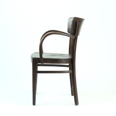 Czechoslovak Oak Armchair by Michael Thonet for Thonet, 1930s-UL-689688