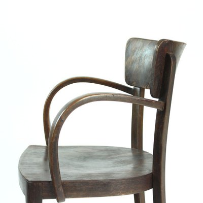 Czechoslovak Oak Armchair by Michael Thonet for Thonet, 1930s-UL-689688