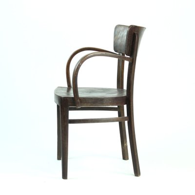 Czechoslovak Oak Armchair by Michael Thonet for Thonet, 1930s-UL-689688