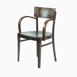 Czechoslovak Oak Armchair by Michael Thonet for Thonet, 1930s-UL-689688