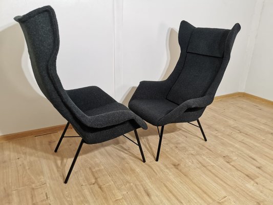 Czechoslovakia Lounge Chair by Miroslav Navratil, 1960s, Set of 2-QJA-1196013