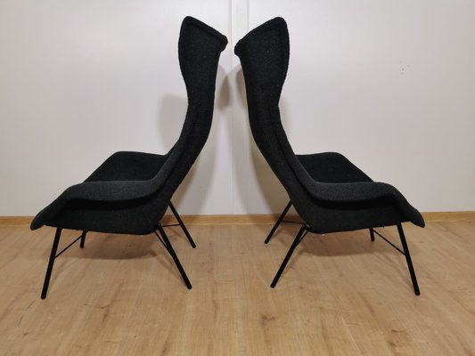 Czechoslovakia Lounge Chair by Miroslav Navratil, 1960s, Set of 2-QJA-1196013