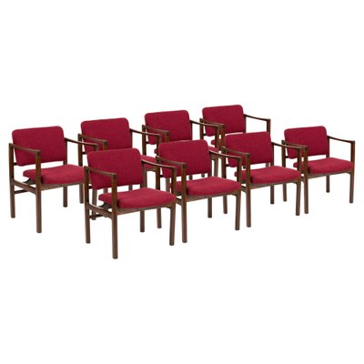 Czechoslovakian Armchairs, 1970s, Set of 8-ABO-1448632