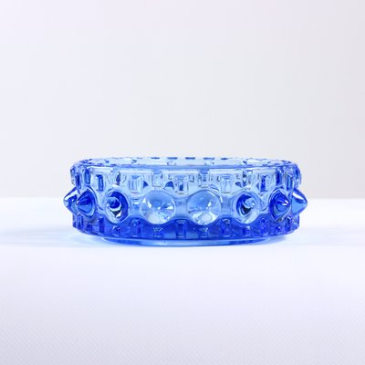 Czechoslovakian Blue Glass Bowl by Frantisek Pečený, 1960s-UL-911282