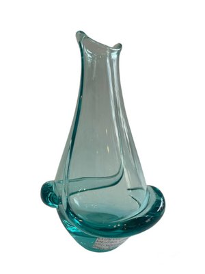 Czechoslovakian Blue Vase by Miroslav Klinger, 1960s-FSD-1797338