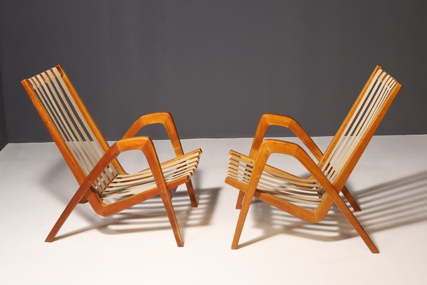 Czechoslovakian Chairs by Janěk Vaněk for Krásná Jizba, 1940s, Set of 2-HXT-2043775