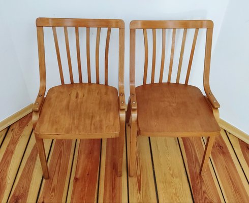 Czechoslovakian Chairs by L. Volák for Ton, 1960s, Set of 2-DHD-1251557