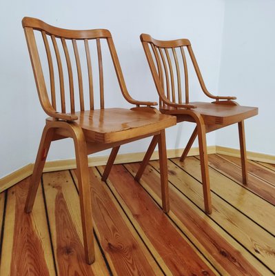 Czechoslovakian Chairs by L. Volák for Ton, 1960s, Set of 2-DHD-1251557