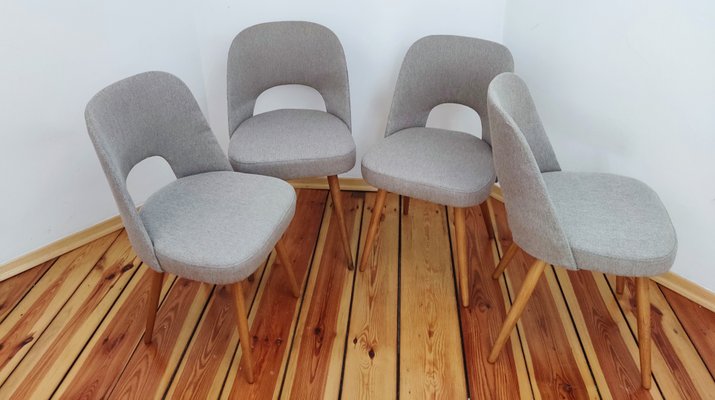 Czechoslovakian Chairs by O. Haerdtl for Ton, 1960s, Set of 4-DHD-1264731