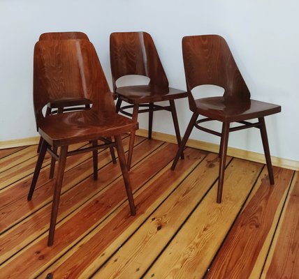 Czechoslovakian Chairs by O. Haerdtl for Ton, 1960s, Set of 4-DHD-1257437