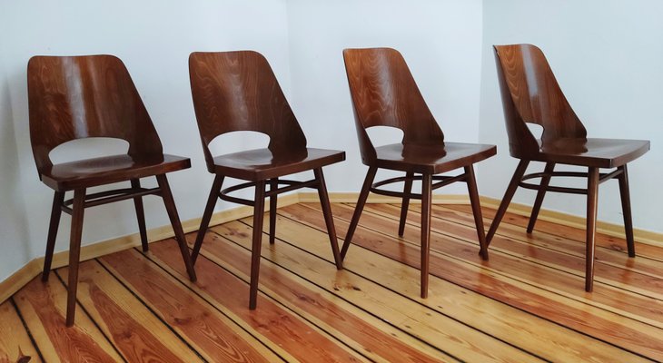 Czechoslovakian Chairs by O. Haerdtl for Ton, 1960s, Set of 4-DHD-1257437