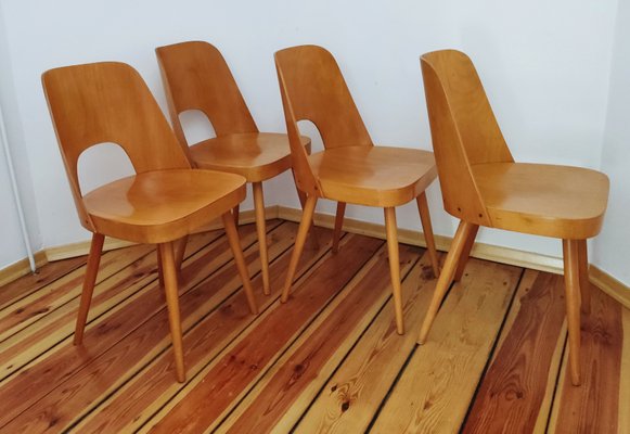 Czechoslovakian Chairs by O. Haerdtl for Ton, 1960s, Set of 4-DHD-1256124