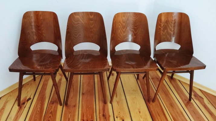 Czechoslovakian Chairs by O. Haerdtl for Ton, 1960s, Set of 4-DHD-1257437