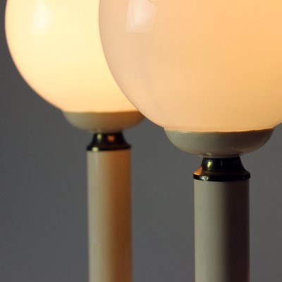 Czechoslovakian Lamps in Opaline Glass, 1970s, Set of 2-UL-1270829