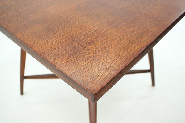 Czechoslovakian Oak Coffee Table, 1960s-TZ-1342482