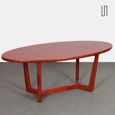 Czechoslovakian Ooval Table by Venes for Dřevotvar, 1970s-DAD-1770734