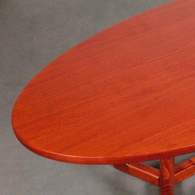 Czechoslovakian Ooval Table by Venes for Dřevotvar, 1970s-DAD-1770734