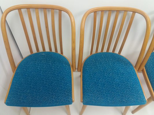 Czechoslovakian Retro Chairs by Antonín Šuman for Ton, 1960s, Set of 4-TZ-955573