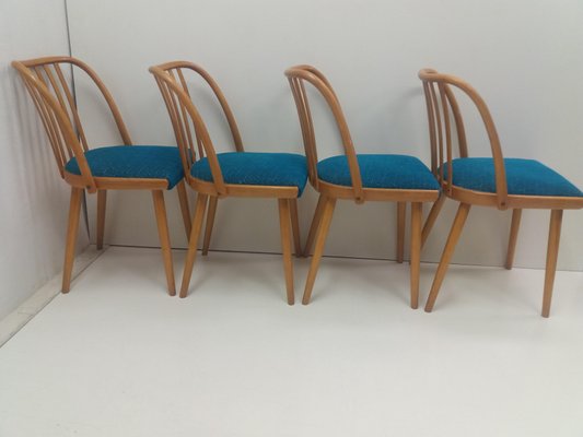 Czechoslovakian Retro Chairs by Antonín Šuman for Ton, 1960s, Set of 4-TZ-955573