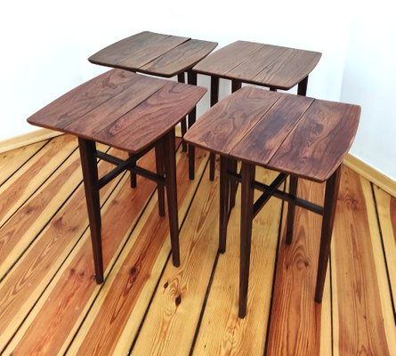 Czechoslovakian Side Tables, 1960s, Set of 5-DHD-1328941