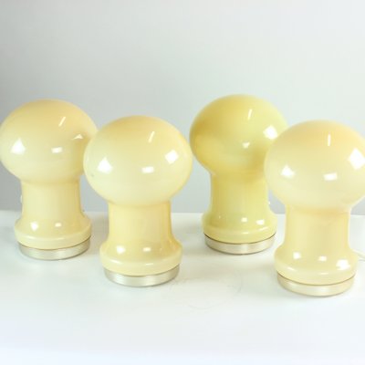 Czechoslovakian Table Lamp in Beige Opaline Glass by Ivan Jakes for Opp Jihlava, 1960s-UL-1314640