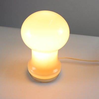 Czechoslovakian Table Lamp in Beige Opaline Glass by Ivan Jakes for Opp Jihlava, 1960s-UL-1314640