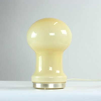 Czechoslovakian Table Lamp in Beige Opaline Glass by Ivan Jakes for Opp Jihlava, 1960s-UL-1314640