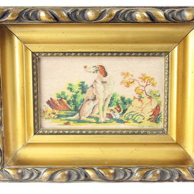 Czechoslovakian Tapestry in Frame, 1920s-UL-1749445