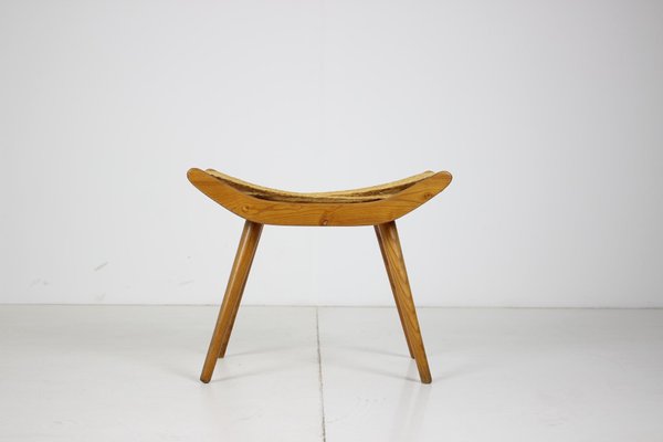 Czechoslovakian Wooden Stool, 1960s-TZ-801046