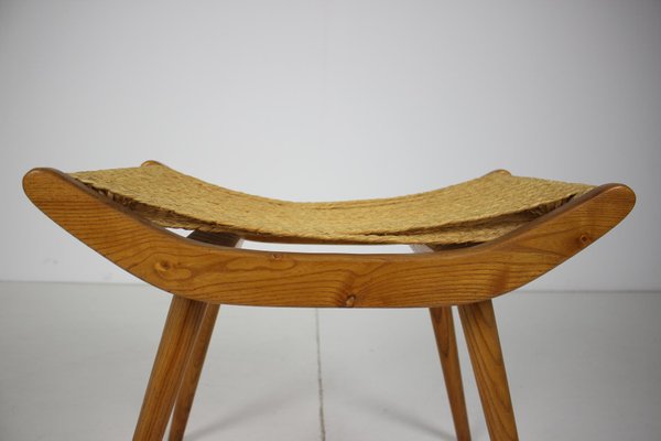 Czechoslovakian Wooden Stool, 1960s-TZ-801046