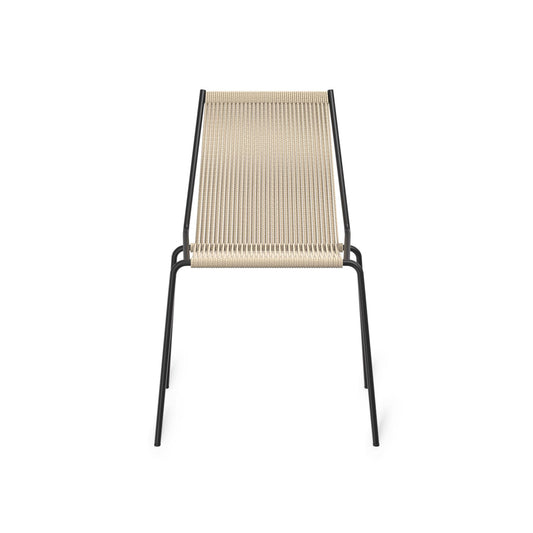 Noel Dining Chair by Thorup Copenhagen #Black Steel/Linen