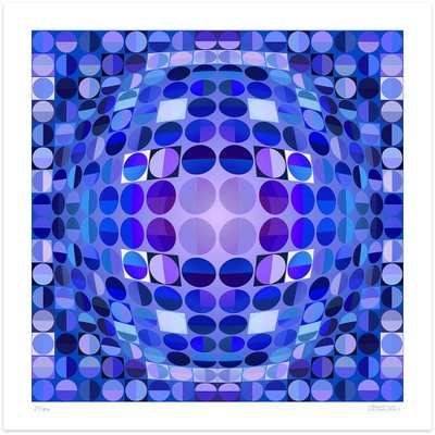 Dadodu, Blue Composition, Original Giclée Print, 2010-ZCI-1758910